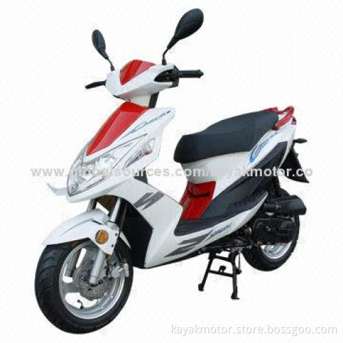 EEC Scooter with 50cc Gasoline Engine, Air-cooled, Single Cylinder and 4-stroke Engine